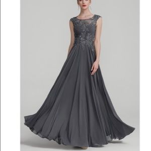 Floor-Length Chiffon Evening Dress Size 4